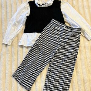 Wonder Nation Monochrome Houndstooth Pants